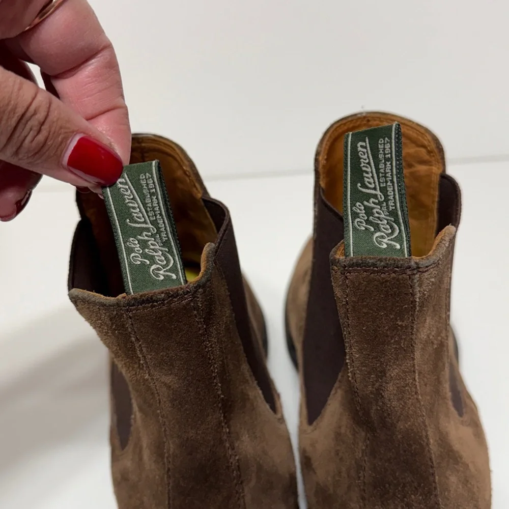 Ralph Lauren - Bryson - Brown Suede Chelsea Boot - Size 10
